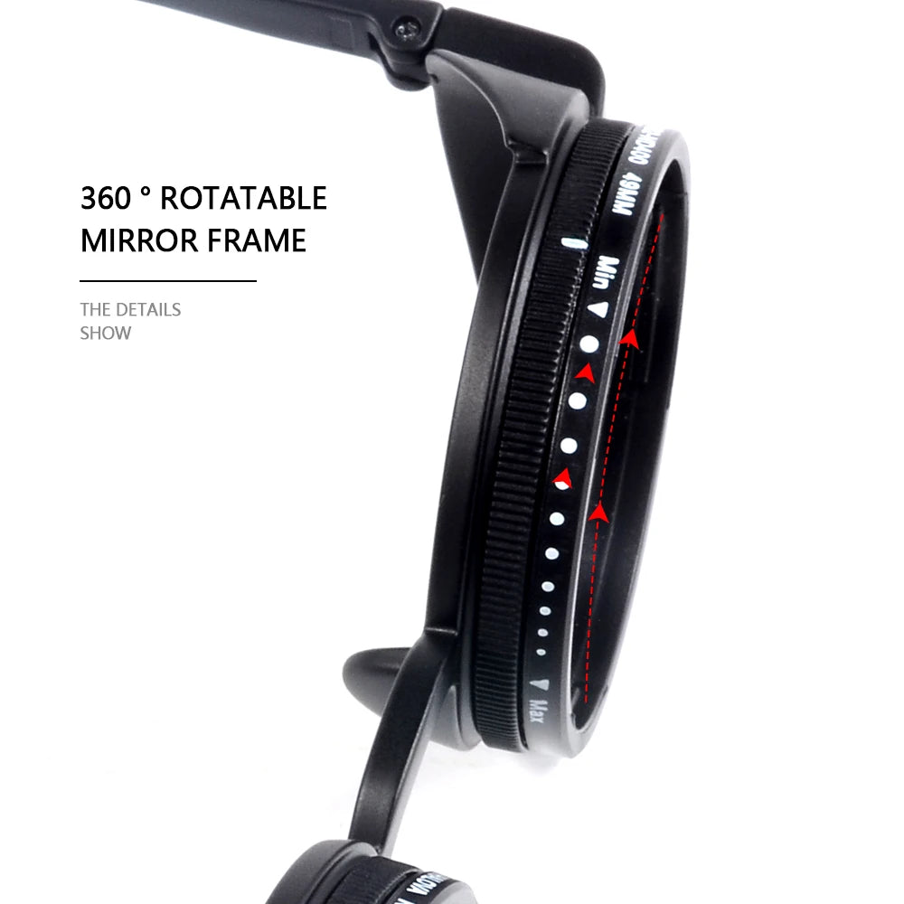 CRIXALIS Handmade ND Adjustable Sunglasses 1~9 Manual Dimming Glasses Fishing Filter UV400 Retro Steampunk Polarized SunGlasses